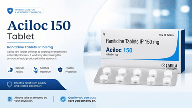 Aciloc 150 Tablet: Uses, Composition, Dosage, Side Effects & Precautions